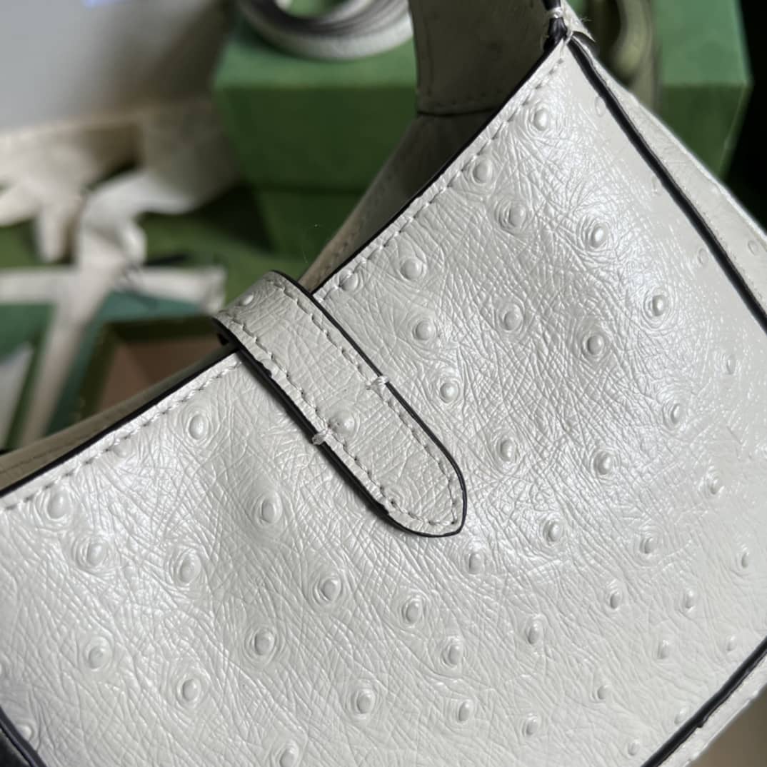 Gvc*1 Jackie 1961 Ostrich Mini Hobo 637091 Replica Shoulder Bag