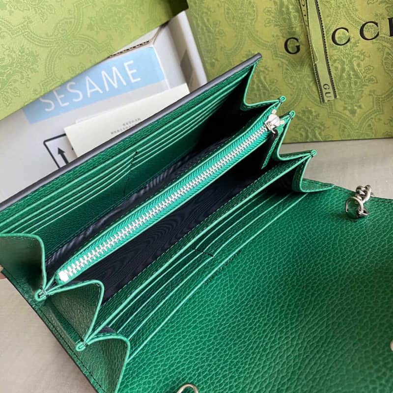 Gvc*1 Dionysus Chain Wallet Shoulder Bag Replica Green 401231