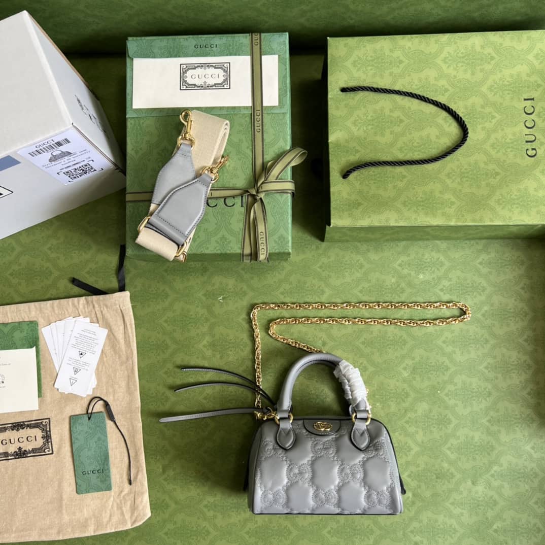 Gvc*1 GG Matelassé Leather Top Handle Shoulder Bag 702251 Replica