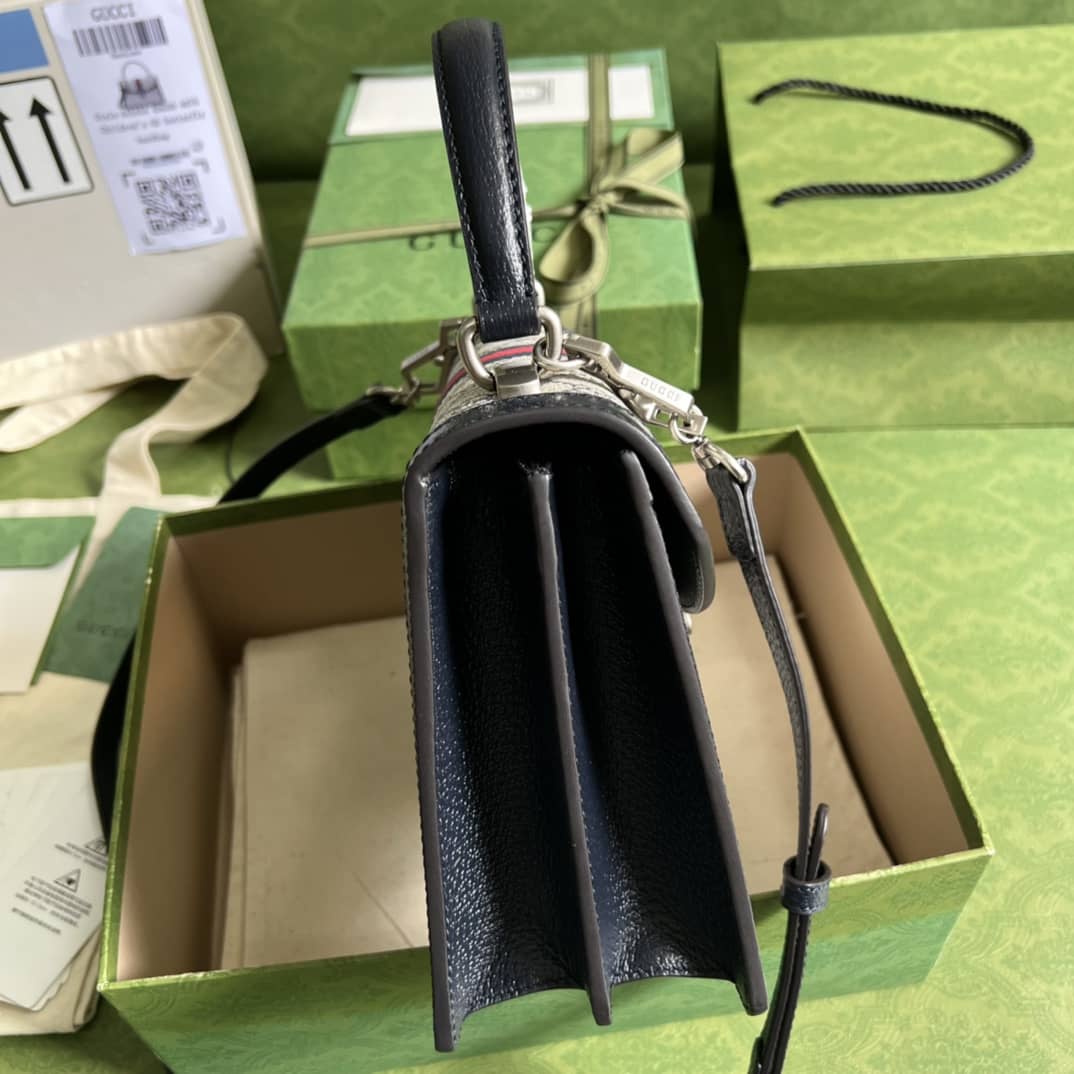 Gvc*1 Ophidia Small Top Handle Shoulder Bag With Web 651055 Replica