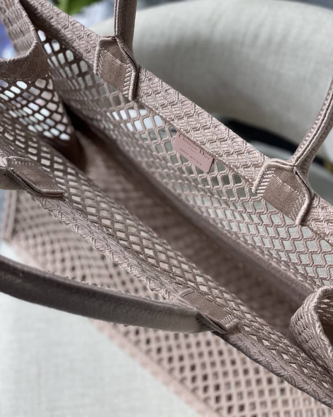 Chr1st1an D10r Mesh Book Tote Bag Dupe