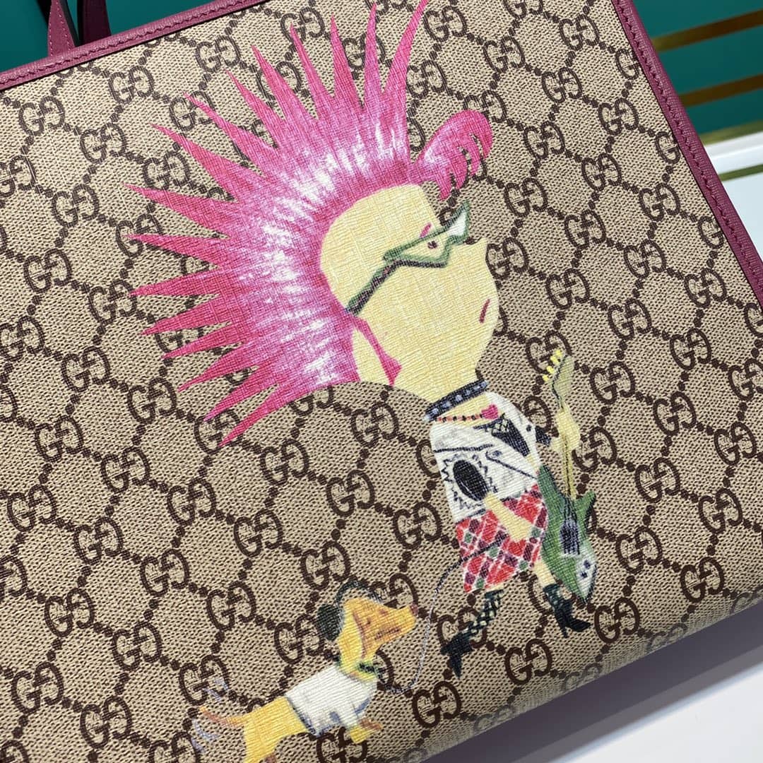 Gvc*1 GG Printed Multicolor Kids Girl Tote Replica 605614
