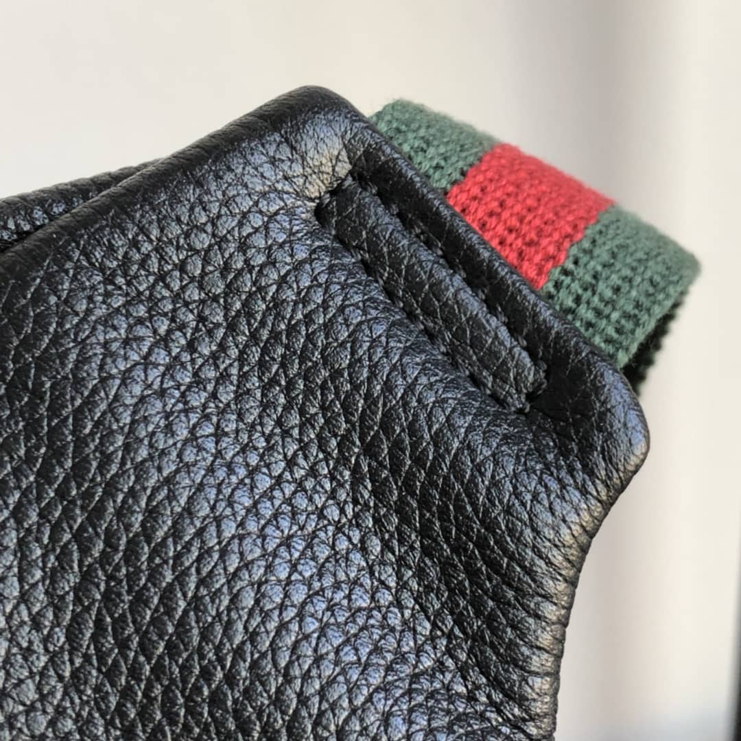 Gvc*1 Print Leather Belt Waist Bum Bag Replica Black 493869