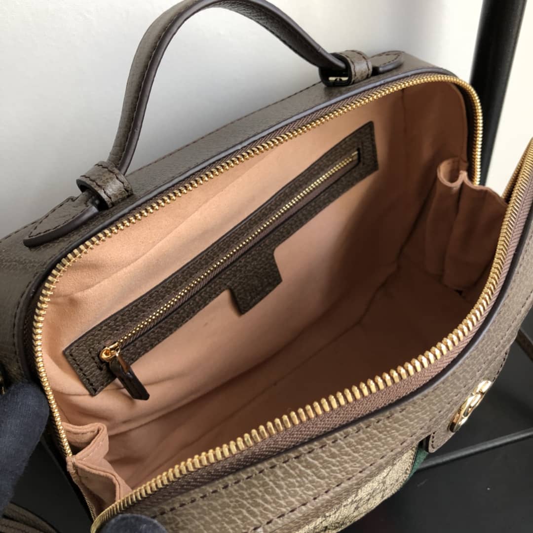 Gvc*1 Ophidia Small GG Shoulder Bag Replica Brown 550622