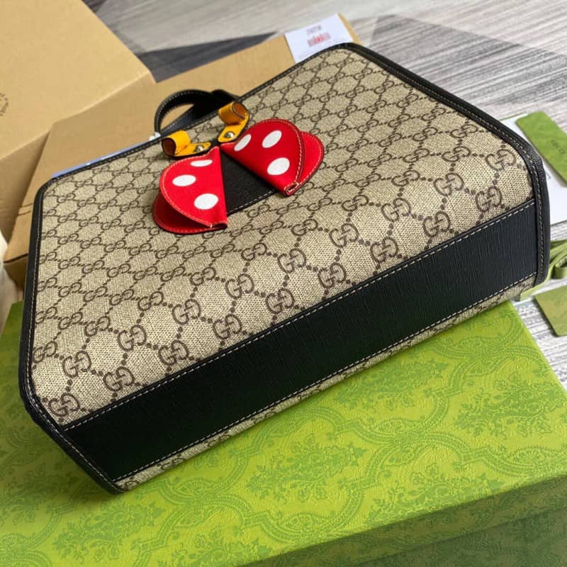 Gvc*1 Children Ladybug GG Svp*me Canvas Tote Replica 664083