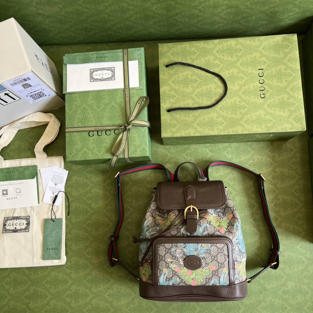 Gvc*1 Backpack With Interlocking G Dark Coffee 674147 Replica