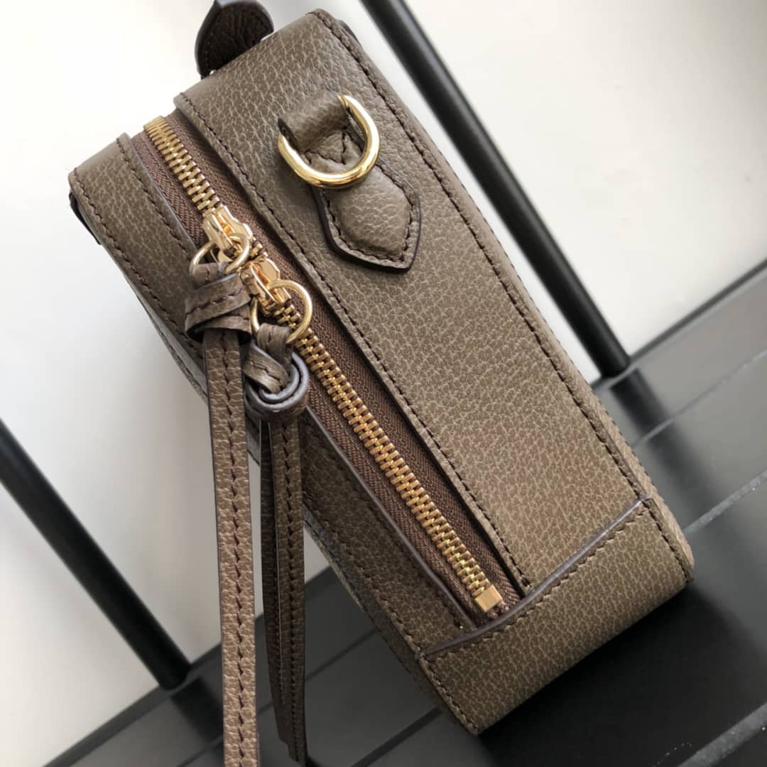 Gvc*1 Ophidia Small GG Shoulder Bag Replica Brown 550622