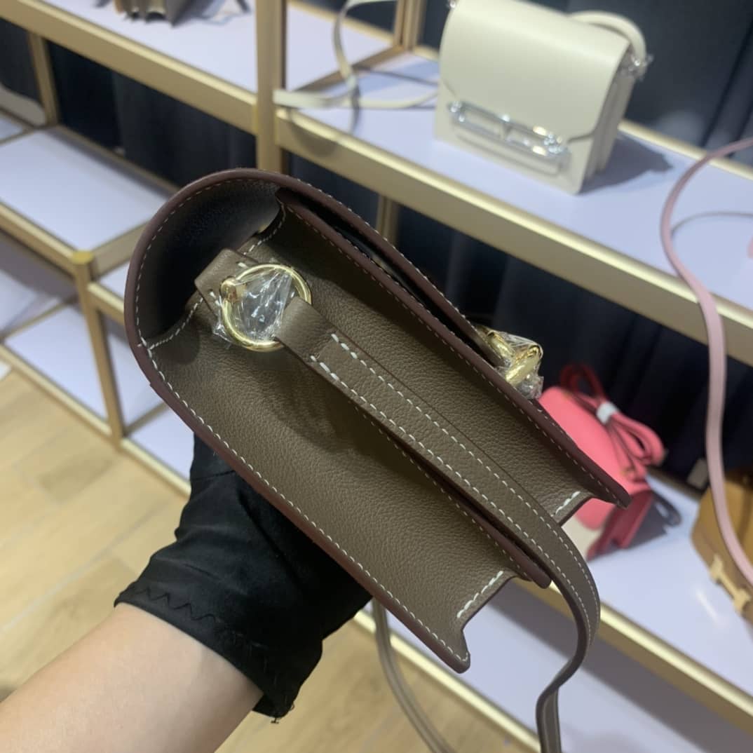 H**me5 Roulis Mini Sac Evercolor Calfskin Leather Crossbody Bag