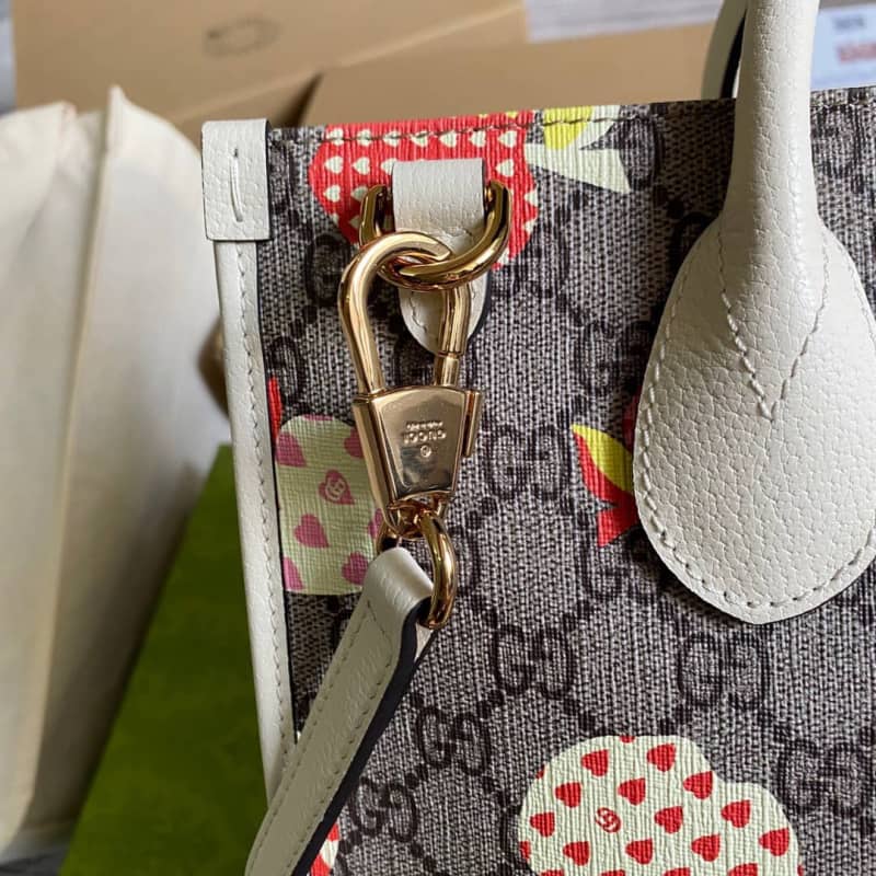 Gvc*1 Canvas GG Svp*me Small Tote Replica Gray 659983