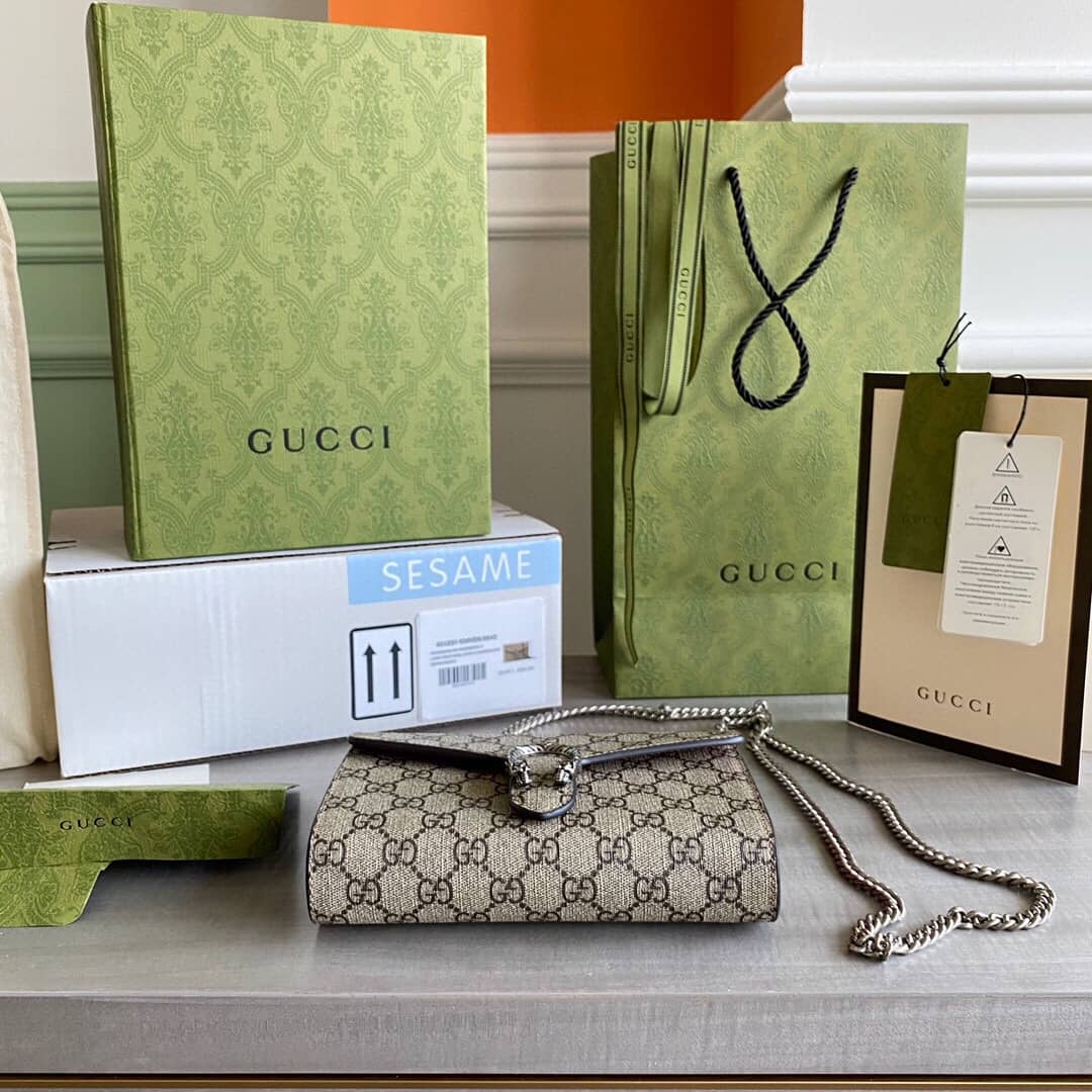 Gvc*1 Dionysus Chain Wallet Shoulder Bag Replica Red 401231