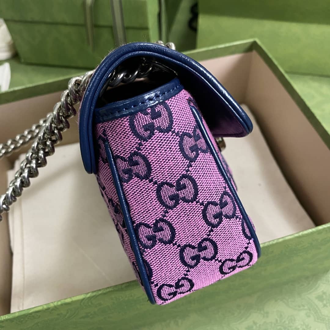 Gvc*1 Marmont GG Matelasse Leather Mini Shoulder Bag Replica 446744