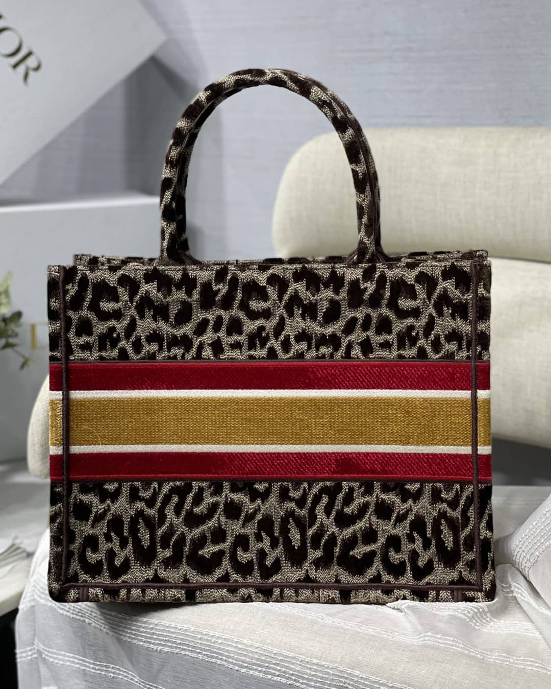 Chr1st1an D10r CD Book Embroidery Replica Tote