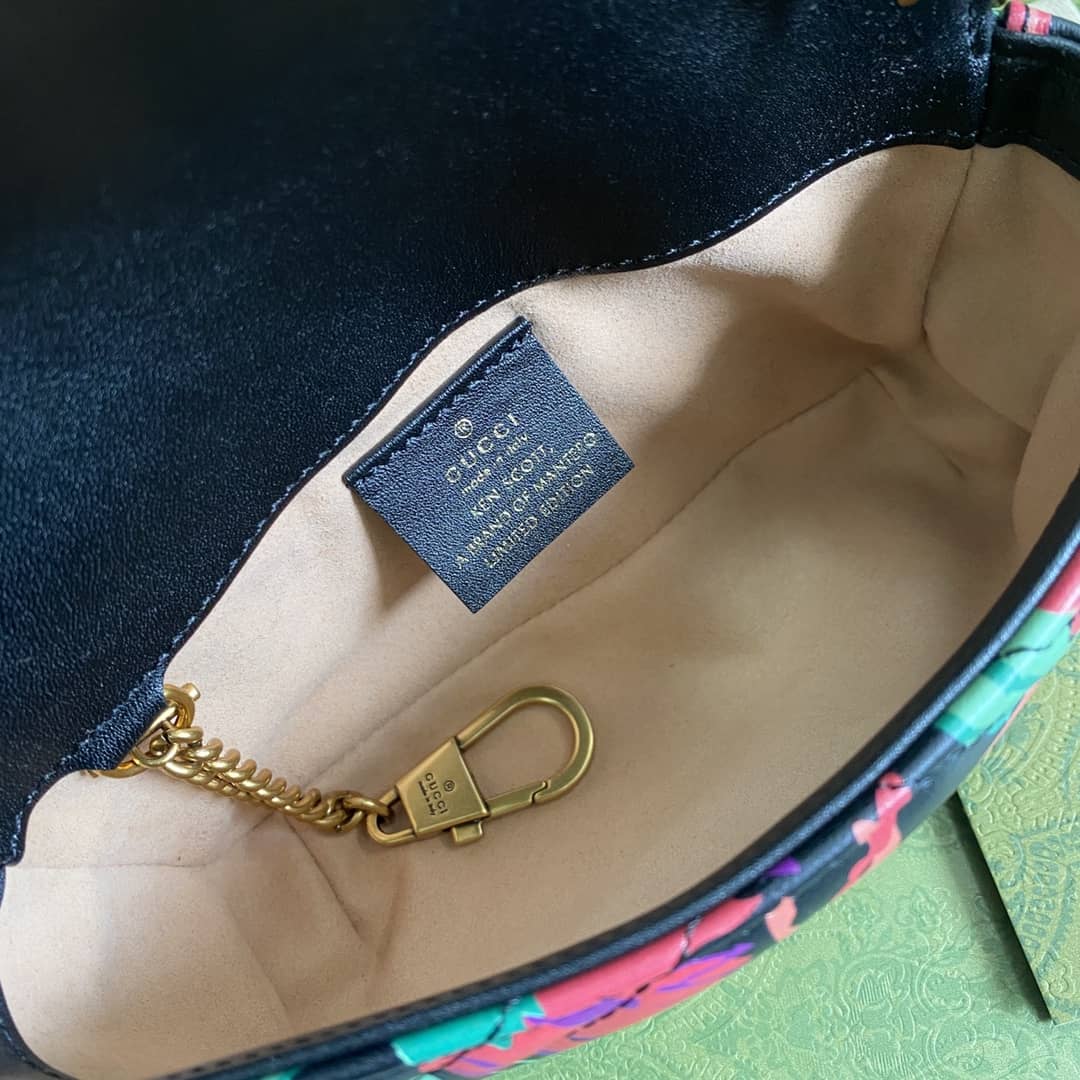 Gvc*1 GG Marmont Matelassé Mini Crossbody Bag Replica 476433