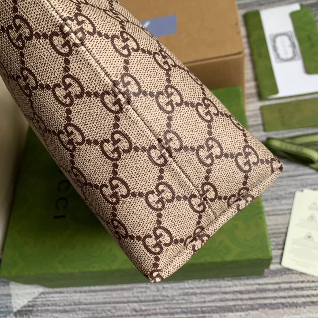 Gvc*1 Children GG Svp*me Canvas Replica Tote Brown 410812