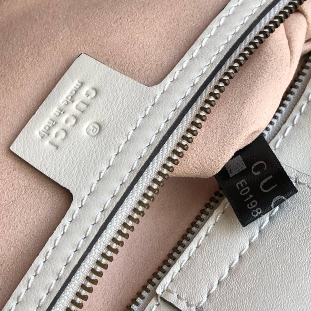 Gvc*1 GG Marmont Chain Shoulder Bag Replica White 453569