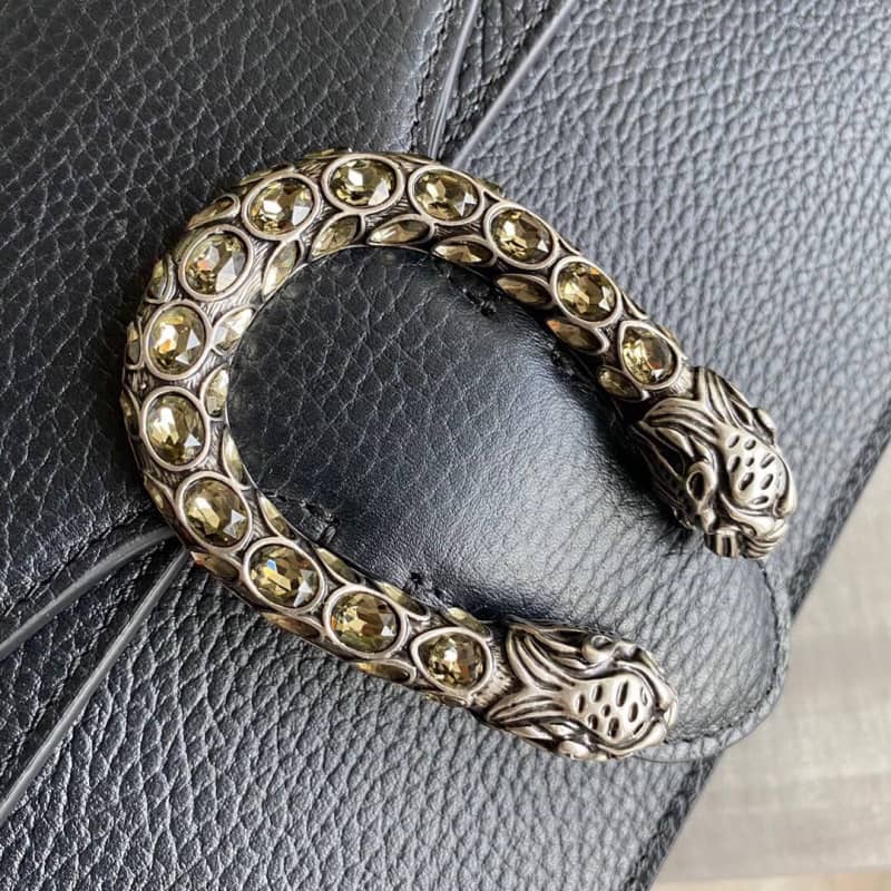 Gvc*1 Dionysus Dupe GG Svp*me Dionysus Chain Replica Shoulder Bag Black 400249