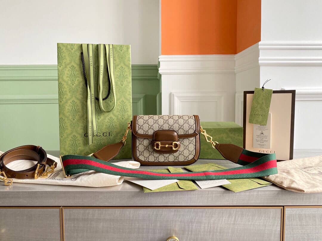 Gvc*1 Horsebit 1955 Mini Bag Replica Brown 658574