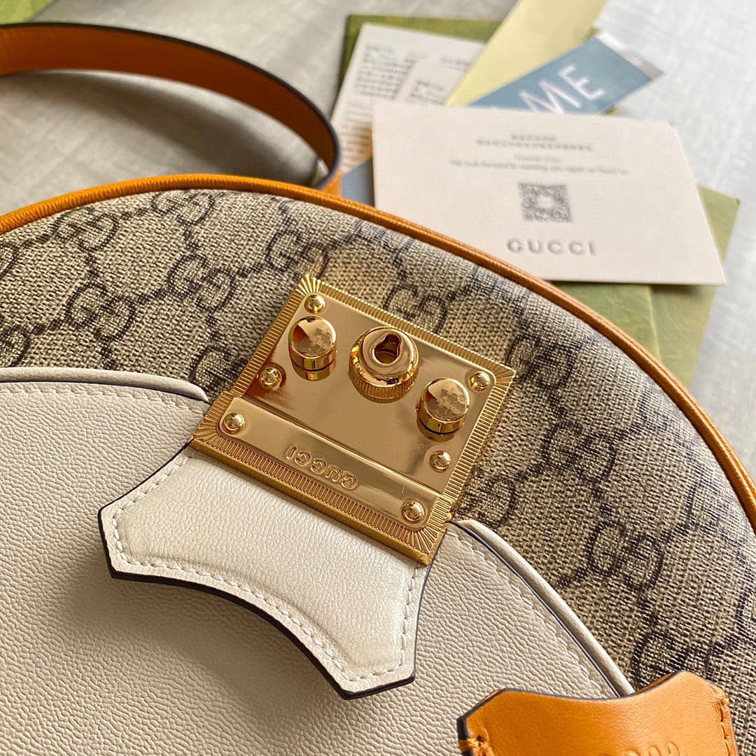 Gvc*1 Padlock Small Shoulder Bag Replica White 644524