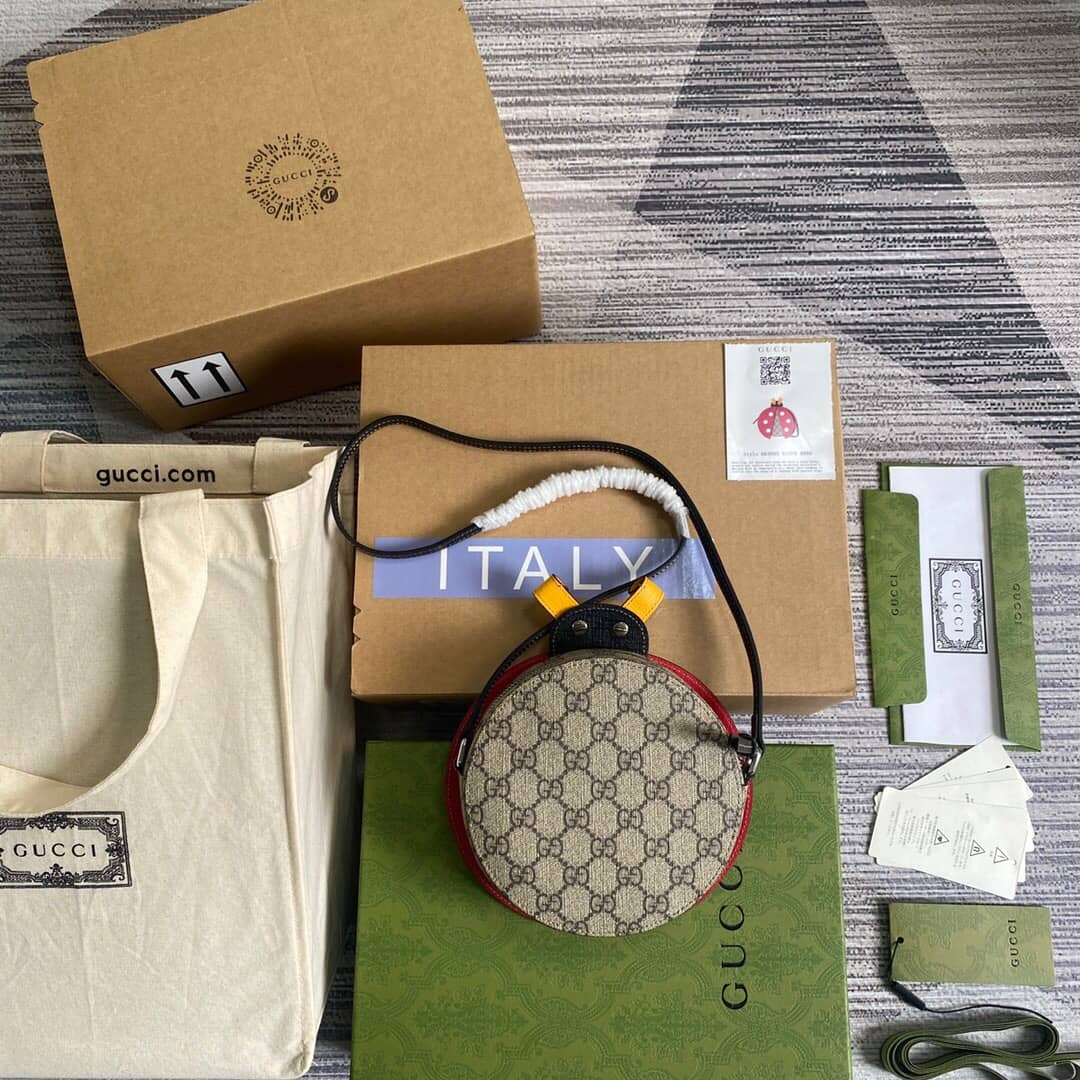 Gvc*1 Children GG Ladybug Shaped Bag Replica 664080