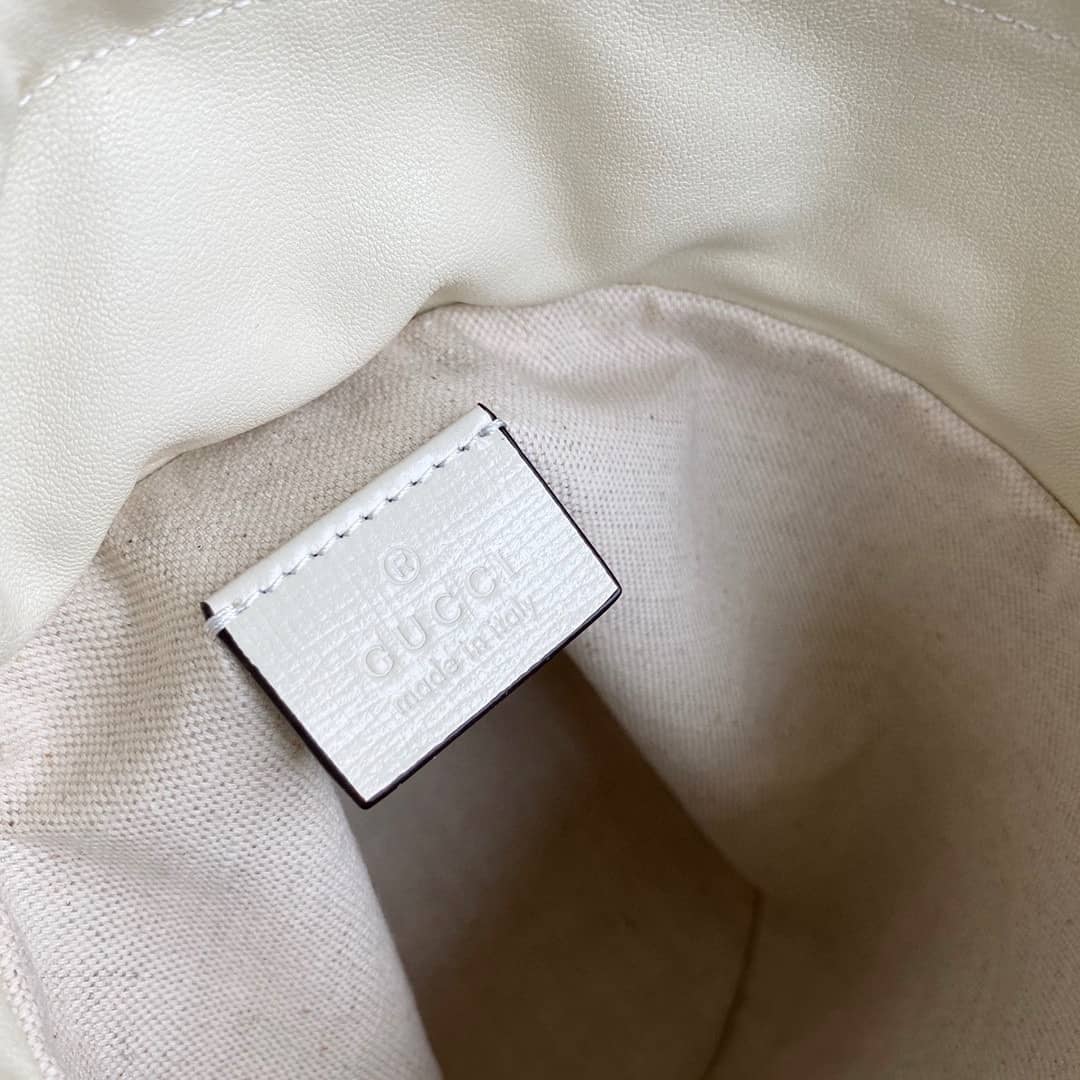 Gvc*1 Horsebit Bag Dupe 1955 Small Bucket Bag Replica White 637115