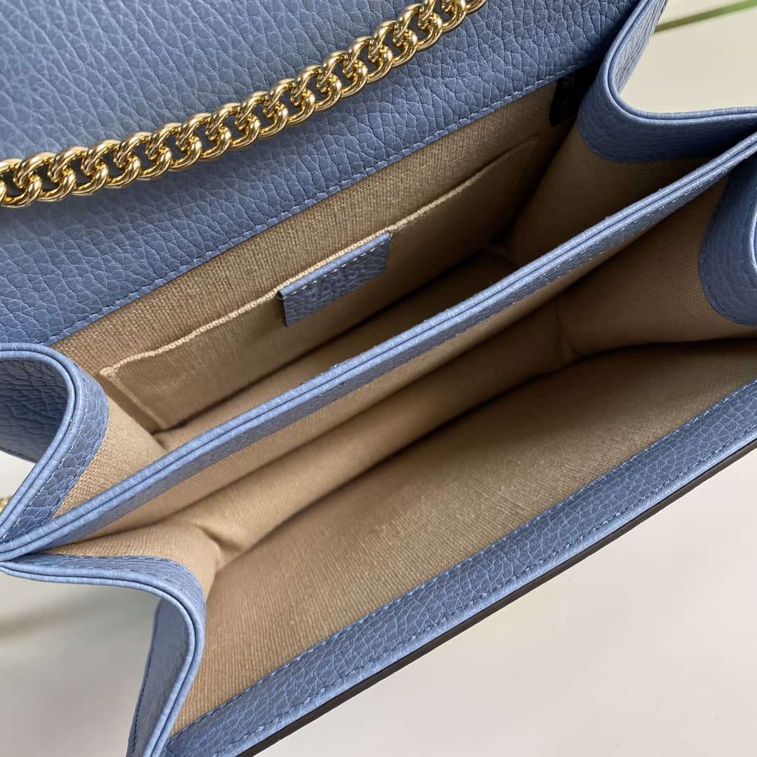 Gvc*1 Interlocking Leather Chain Crossbody Bag Replica 510304