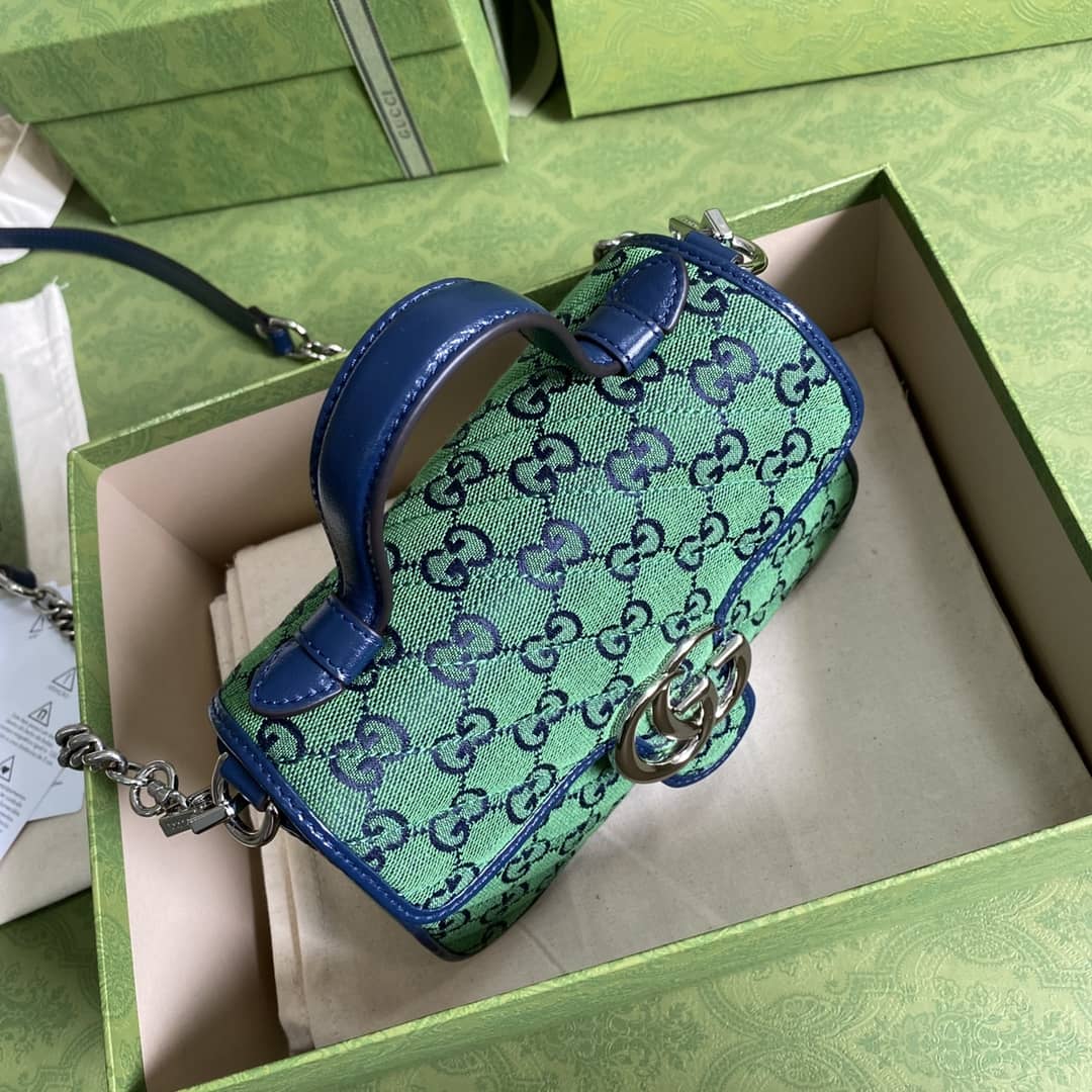 Gvc*1 Marmont GG Mini Top Handle Bag Replica 583571