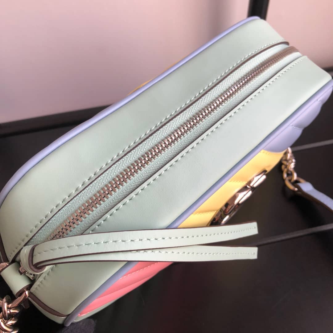 Gvc*1 Handbag Dupes GG Marmont Small Shoulder Handbag Camera Bag Replica Colorful 447632