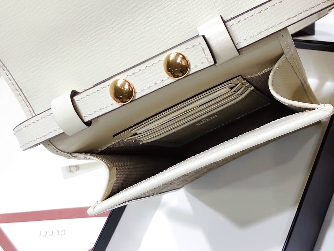 Gvc*1 Ophidia GG Mini Bag Replica White 625757