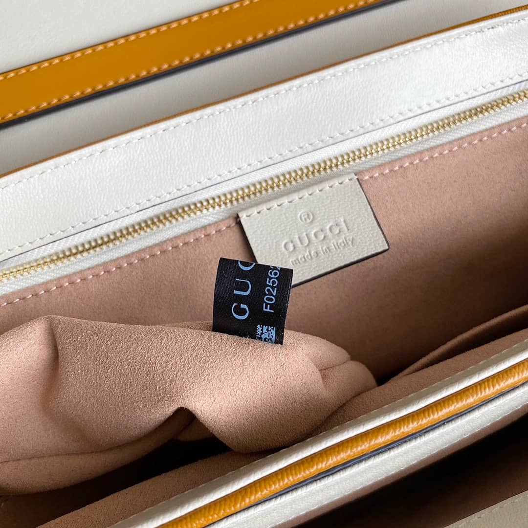 Gvc*1 Padlock Small GG Svp*me Canvas Shoulder Bag Replica White 644527