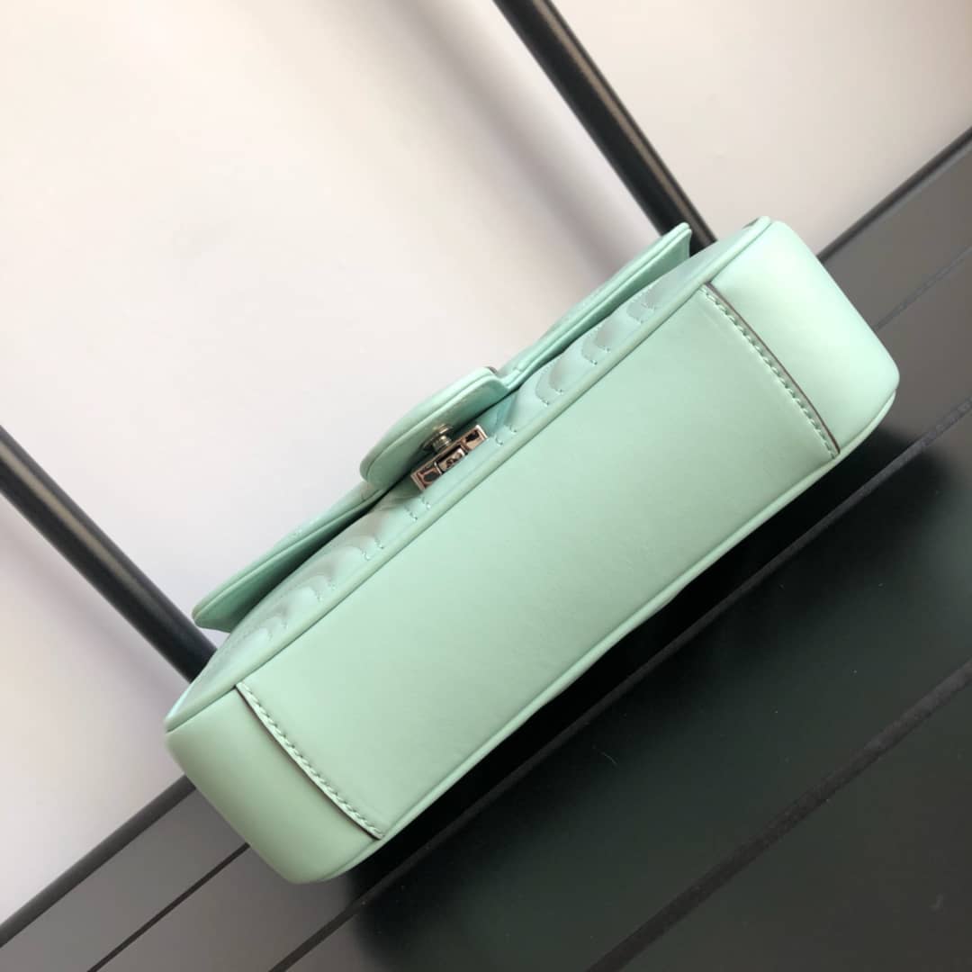 Gvc*1 GG Marmont Mini Matelasse Shoulder Bag Replica Green 446744