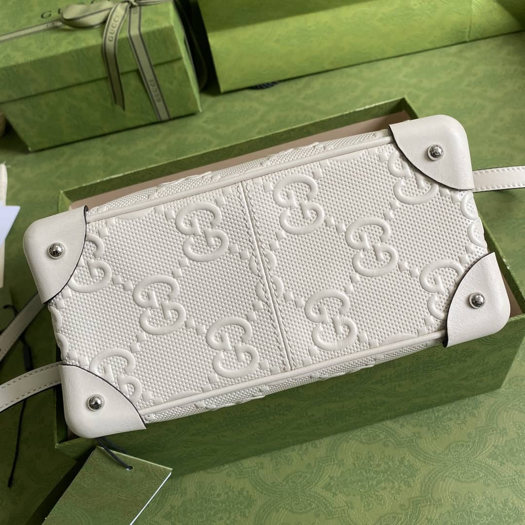 Gvc*1 Svp*me GG Leather Square Shoulder Bag Replica 626363