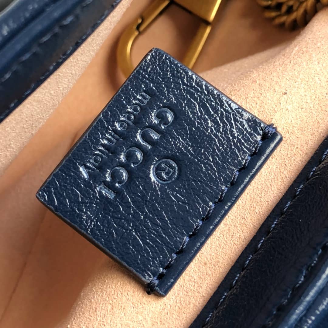 Gvc*1 GG Marmont Mini Matelasse Leather Shoulder Bag Replica White 574969