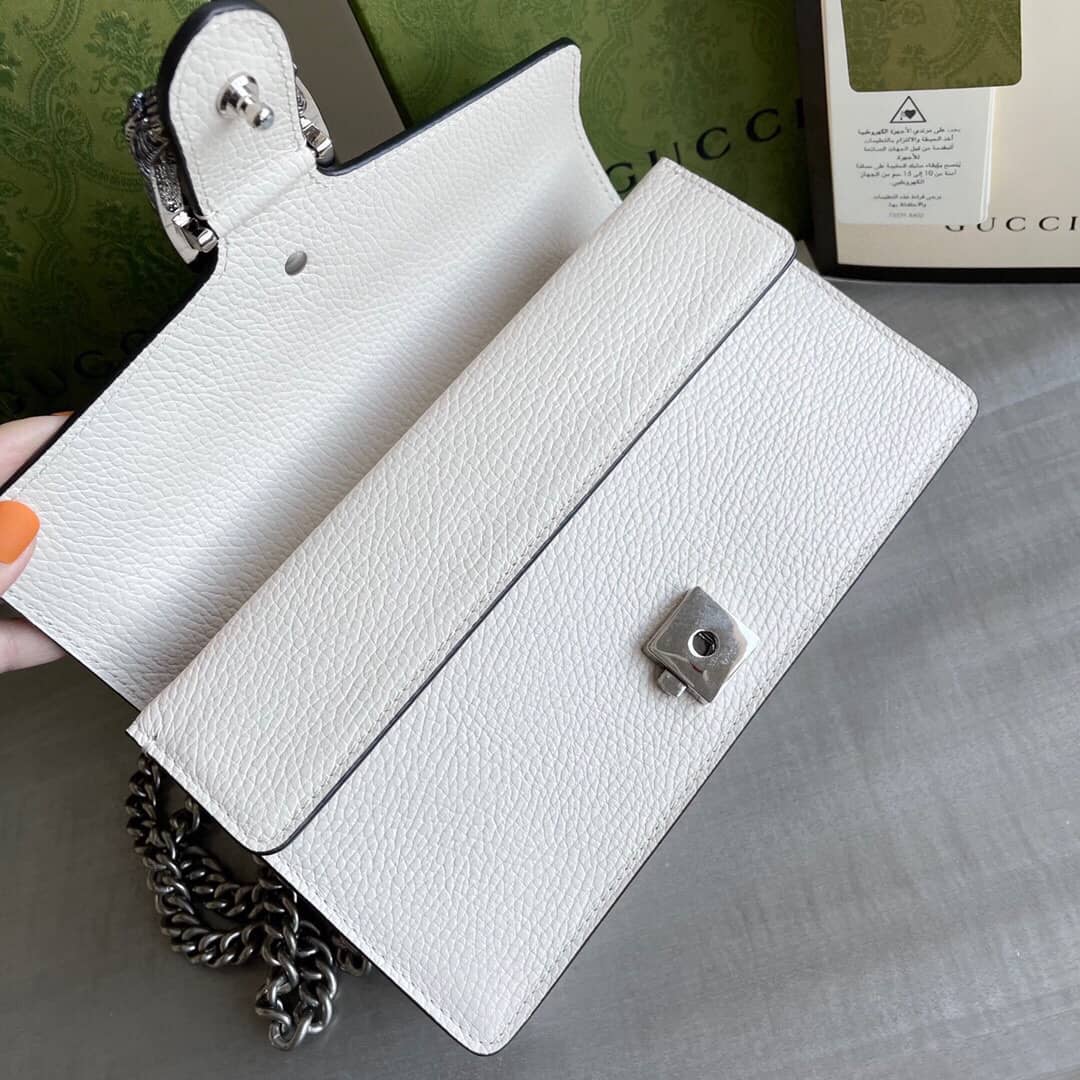 Best Replica Gvc*1 GG Dionysus Small Shoulder Bag Replica White 499623(ColaReps)