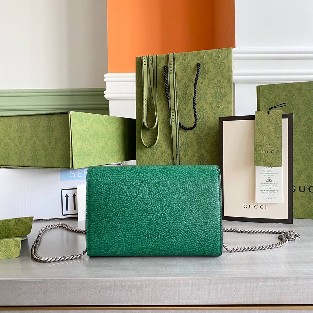 Gvc*1 Dionysus Chain Wallet Shoulder Bag Replica Green 401231