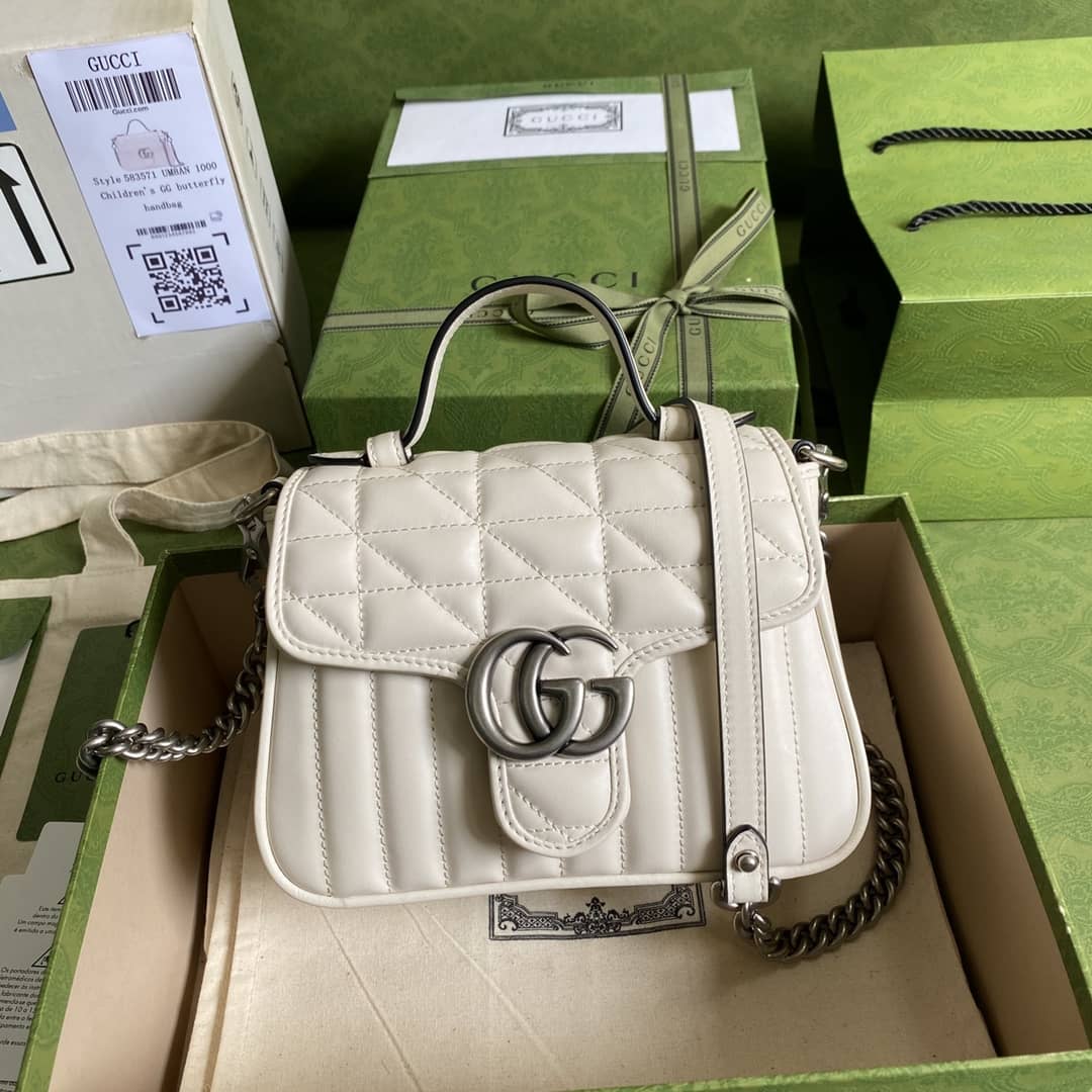 Gvc*1 Marmont GG Mini Top Handle Bag Replica 583571