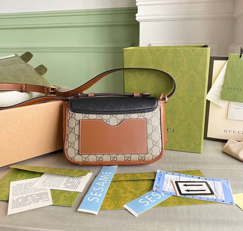 Gvc*1 Padlock Mini GG Svp*me Shoulder Bag Replica Black 658487