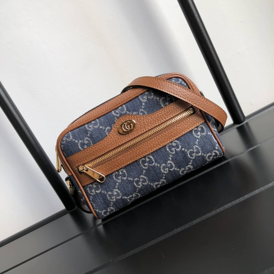 Gvc*1 Ophidia GG Svp*me Mini Shoulder Bag Replica Blue 517350