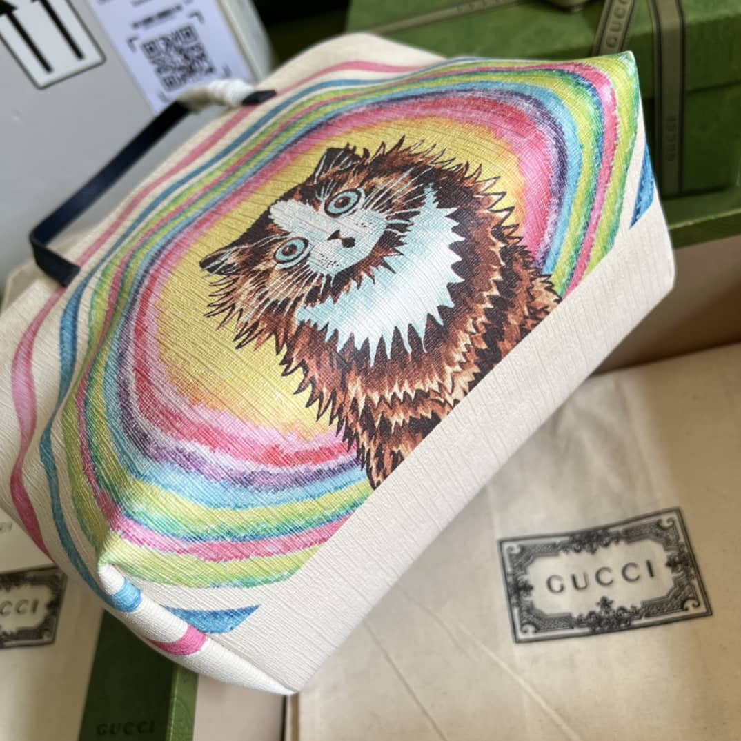 Gvc*1 Children Tote Cat Print 410812 Replica Bag