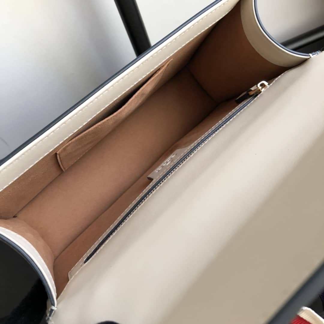 Gvc*1 Sylvie Small Leather Shoulder Bag Replica White 421882