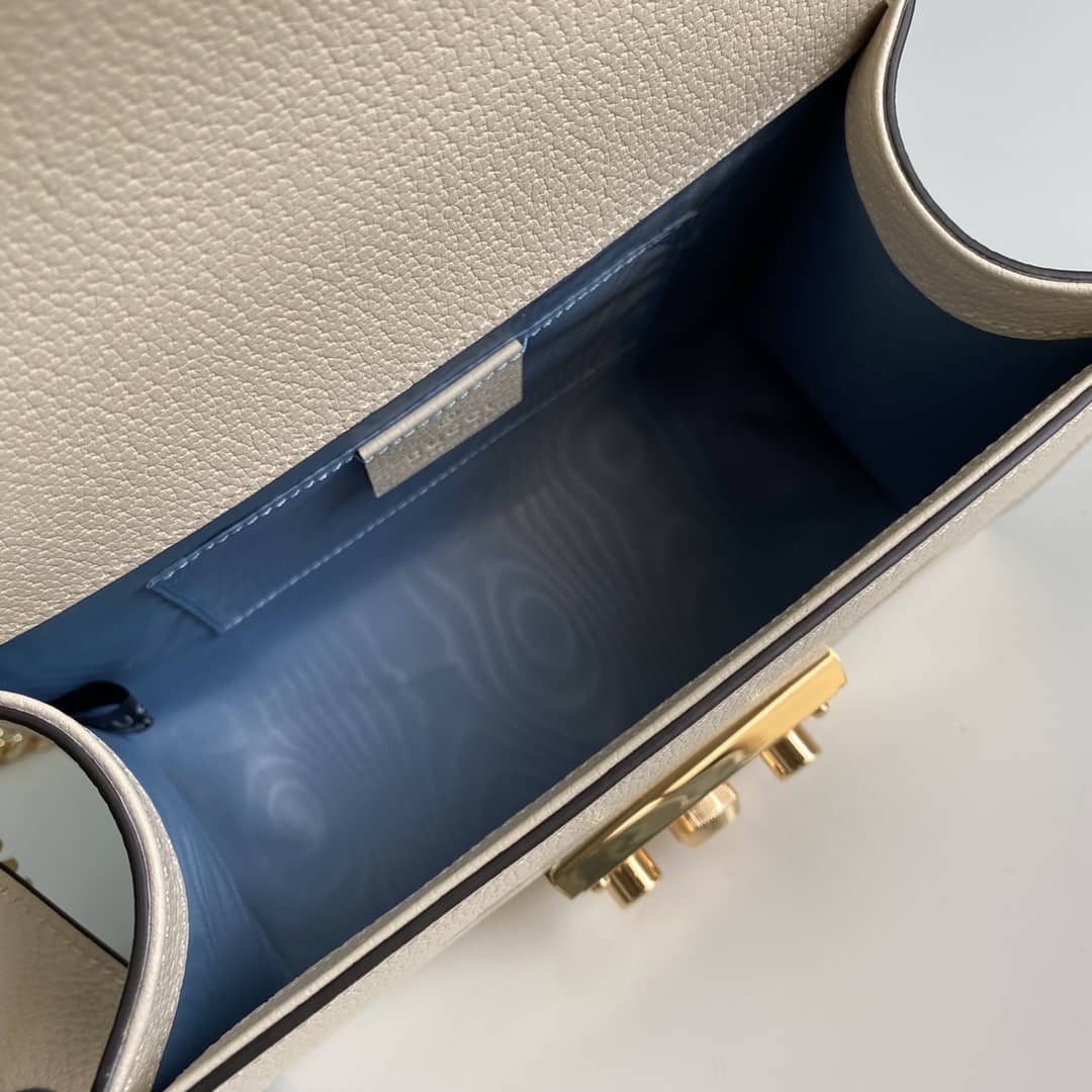 Gvc*1 Padlock Leather Shoulder Bag Replica 432182