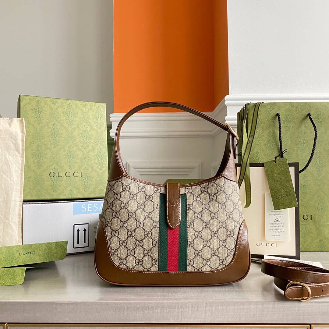 Gvc*1 GG Jackie 1961 Mini Shoulder Bag Replica Brown 637092