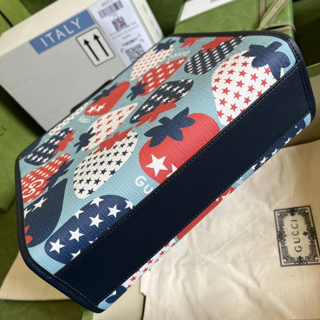 Gvc*1 Children Strawberry Print 605614 Replica Tote Bag