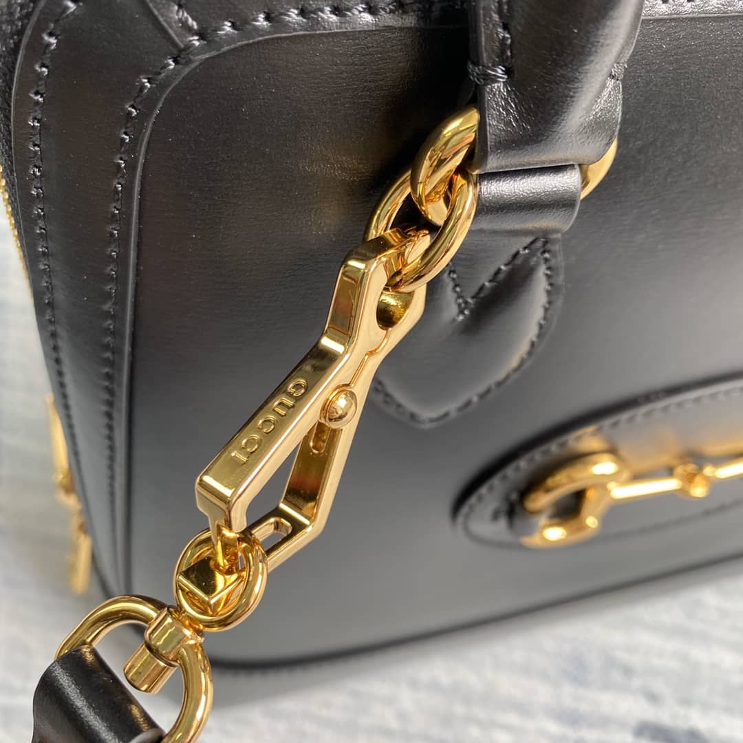 Gvc*1 1955 Horsebit Polkadot Handle Bag Replica 621220