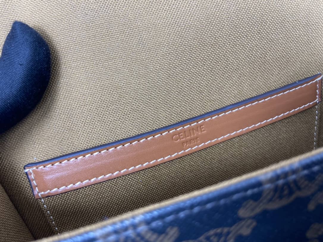 Ce1i*e Bag Dupe Triomphe Canvas Medium Folco Replica Bag