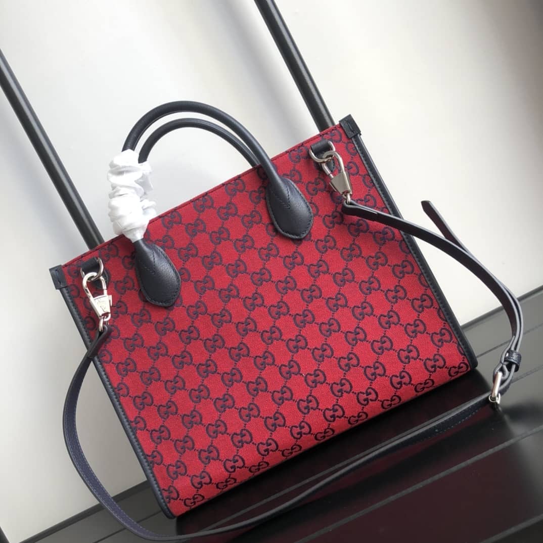 Gvc*1 Canvas GG Svp*me Small Tote Replica Red 659983