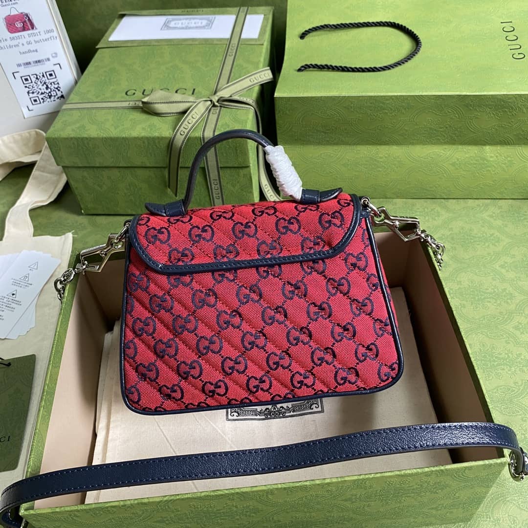 Gvc*1 Marmont GG Mini Top Handle Bag Replica 583571