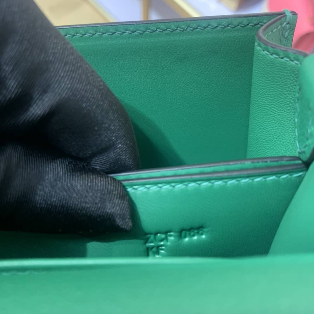 H**me5 Roulis Mini Sac Evercolor Calfskin Leather Crossbody Bag