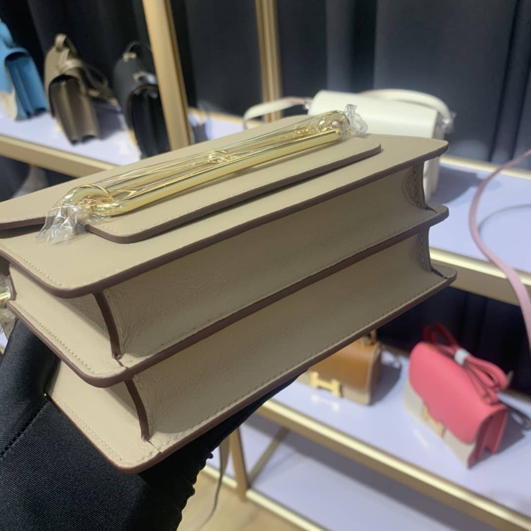 H**me5 Roulis Mini Sac Evercolor Calfskin Leather Crossbody Bag