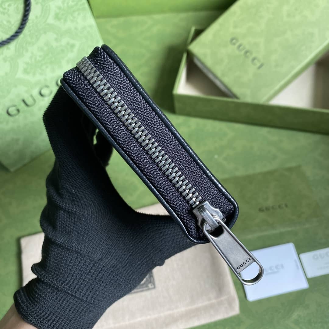 Gvc*1 Interlocking G Zip Around Wallet Replica 673003