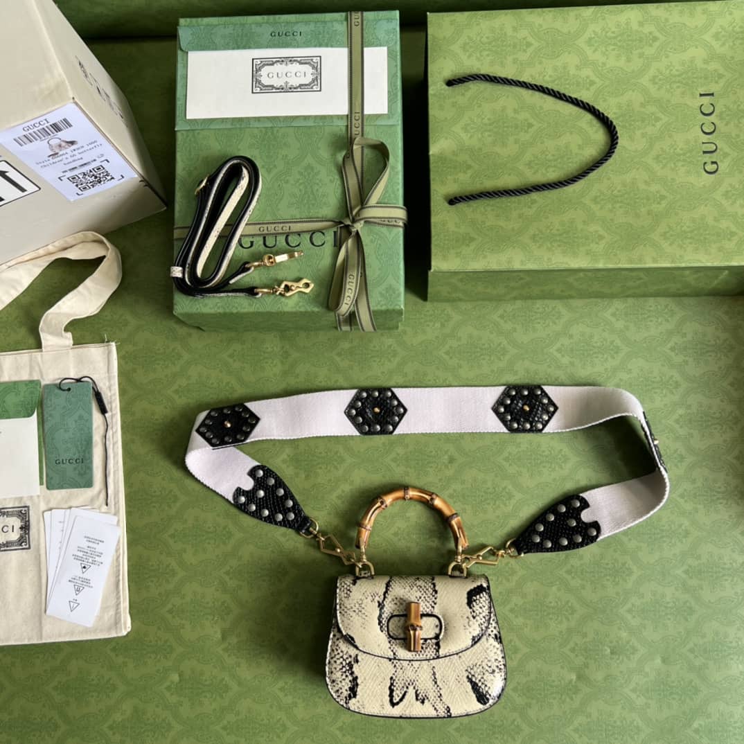 Gvc*1 Bamboo 1947 Mini Top Handle Shoulder Bag 686864 Replica